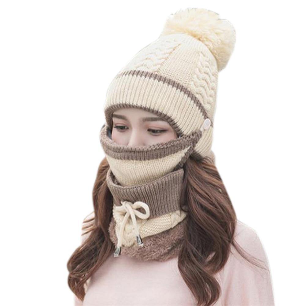 3PCS Womens Winter Scarf Hat Set - foxberryparkproducts
