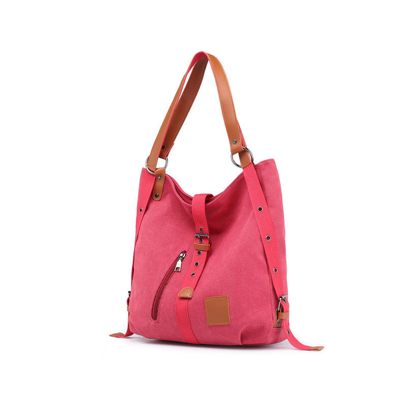 Canvas Women Shoulder Bags High Quality Multifunction  Back Pack For Students - foxberryparkproducts