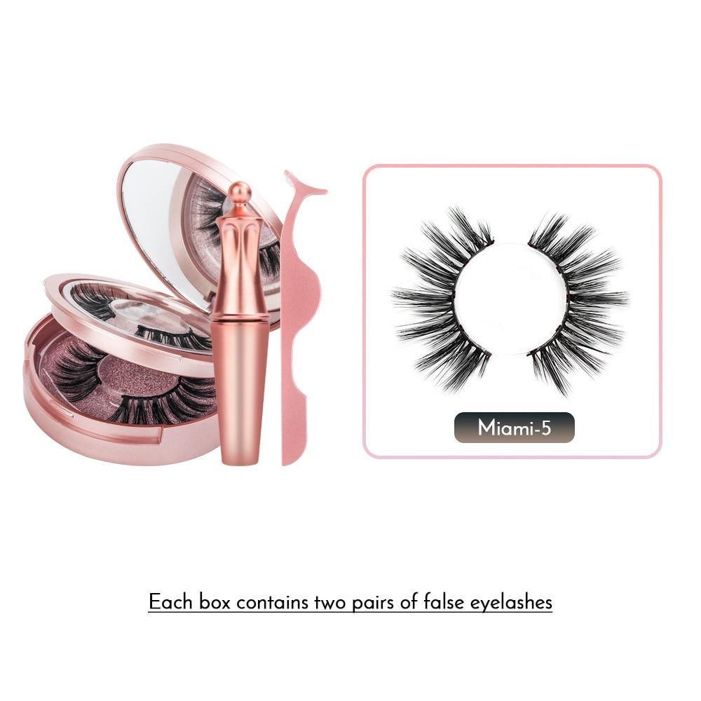 Double Layer Magnetic False Eyelashes & Magnetic Eyeliner - foxberryparkproducts