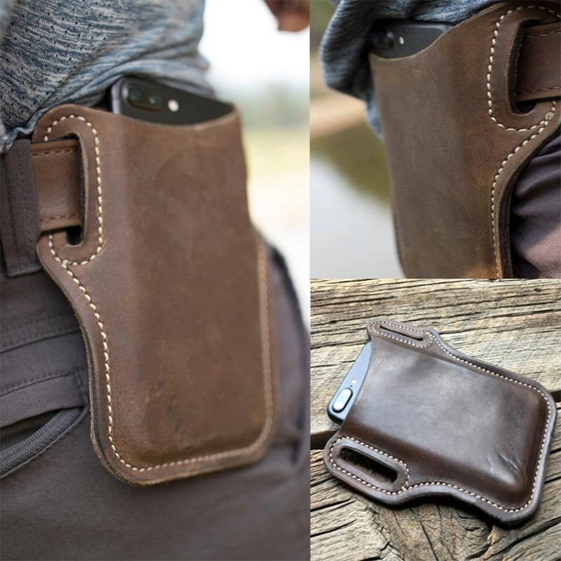 Belt Clip Holster Case for 6.0 inch Mobile Phone Bag Waist Pack PU Leather Covers Shell Accessories Mini Bags - foxberryparkproducts