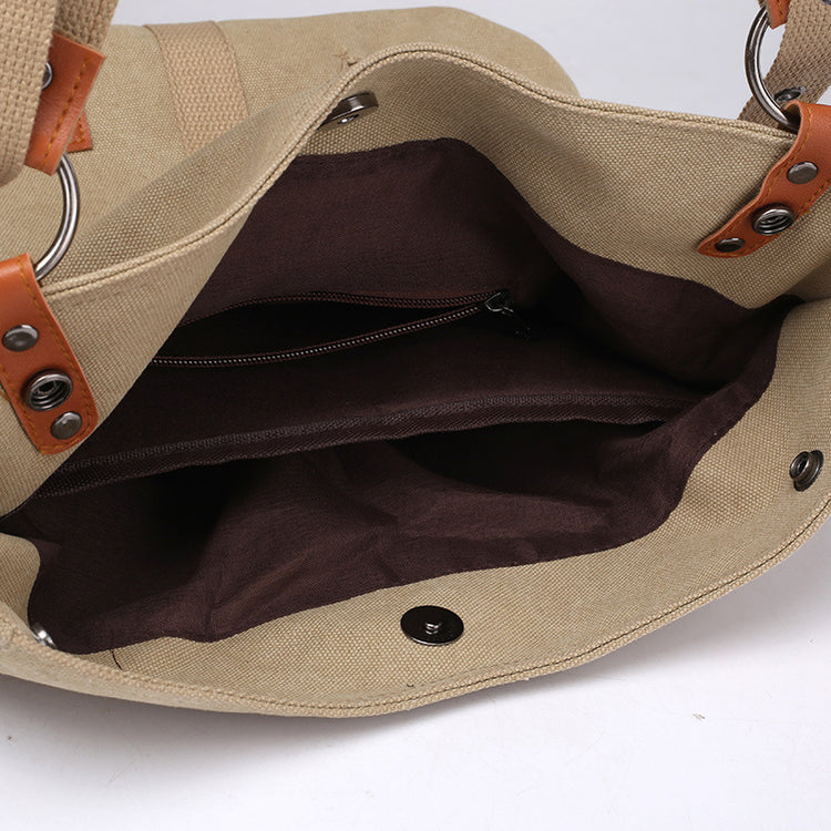 Canvas Women Shoulder Bags High Quality Multifunction  Back Pack For Students - foxberryparkproducts