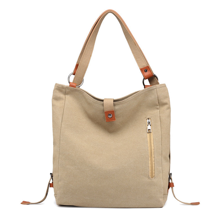 Canvas Women Shoulder Bags High Quality Multifunction  Back Pack For Students - foxberryparkproducts