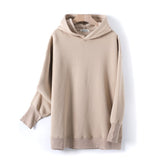GCAROL Fall Winter Women Long Hooded Suits 80% Cotton Fleece - foxberryparkproducts