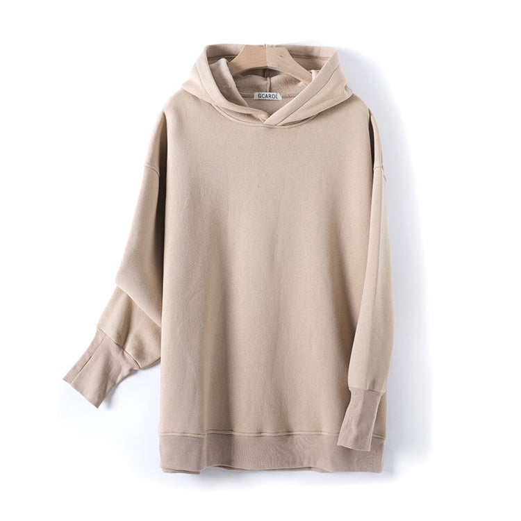 GCAROL Fall Winter Women Long Hooded Suits 80% Cotton Fleece - foxberryparkproducts