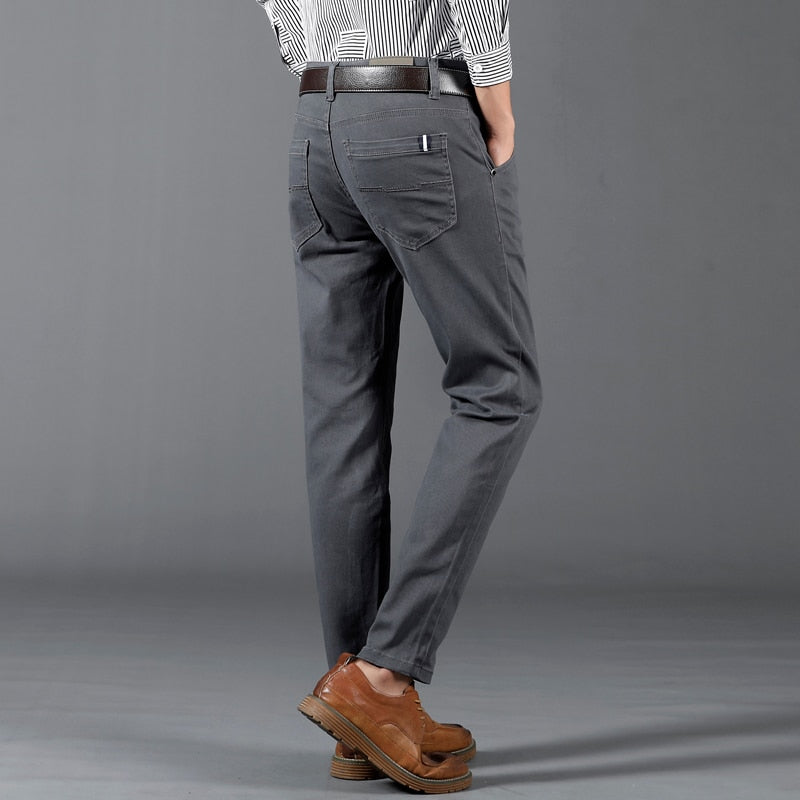 Classic 6 Color Casual Pants Men Spring Autumn New Business Fashion