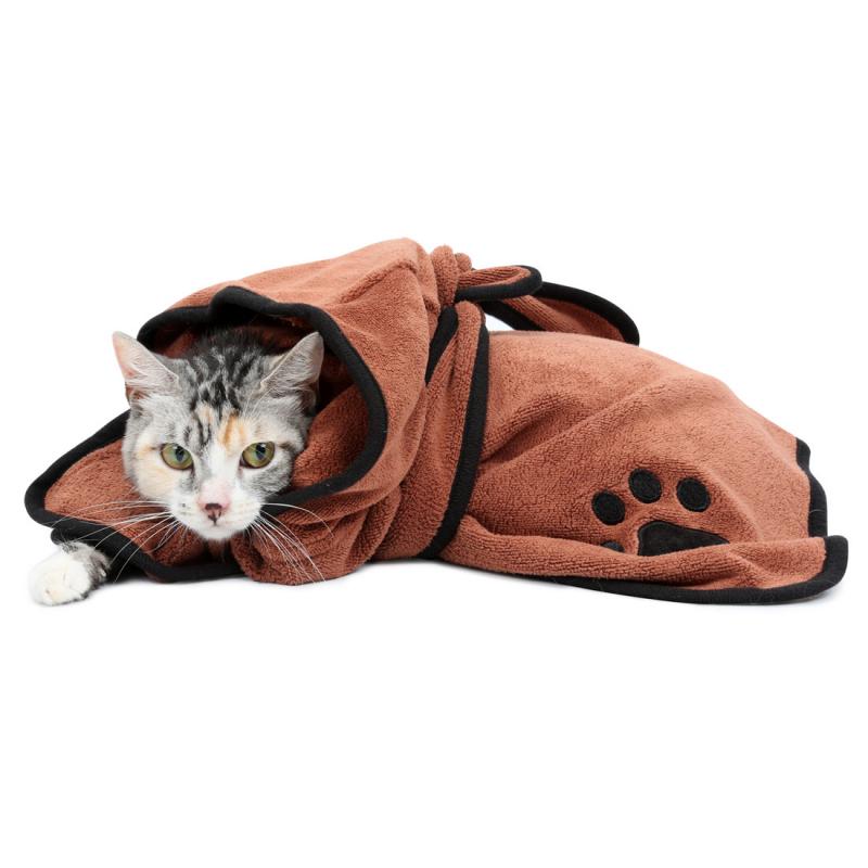 Pet Bath Towel Dog Bathrobe XS-XL For Small Medium Large Dogs Super Absorbent - foxberryparkproducts