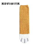 Fashion womens Cats Paw stripe 3d Socks - foxberryparkproducts