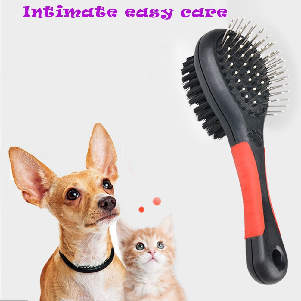 Pet Bath Massage Brush Gentle Double-sided Hair Convenience Brush - foxberryparkproducts