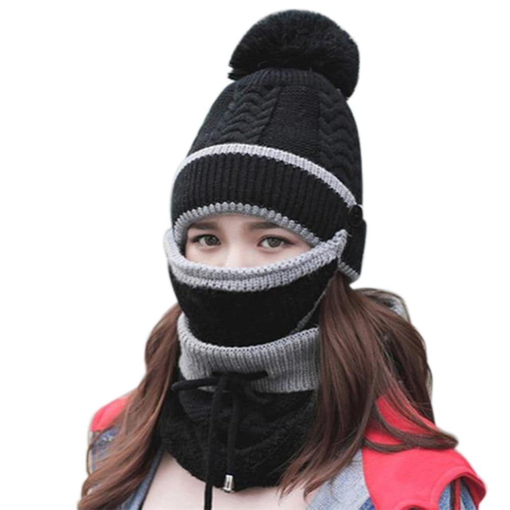 3PCS Womens Winter Scarf Hat Set - foxberryparkproducts