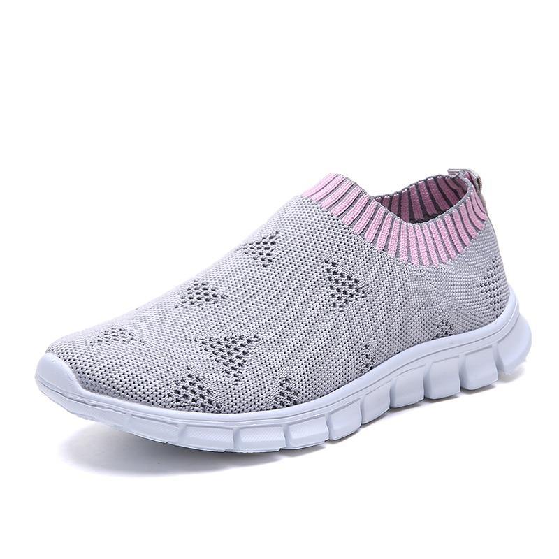 Rimocy Plus Size 43 Breathable Mesh Platform Sneakers - foxberryparkproducts