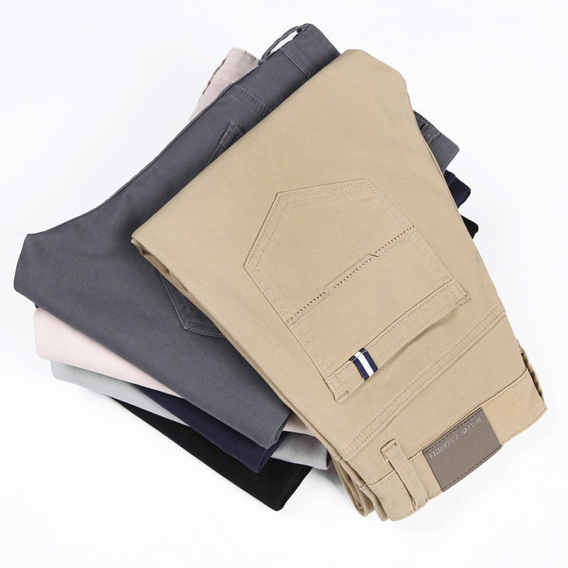 Classic 6 Color Casual Pants Men Spring Autumn New Business Fashion