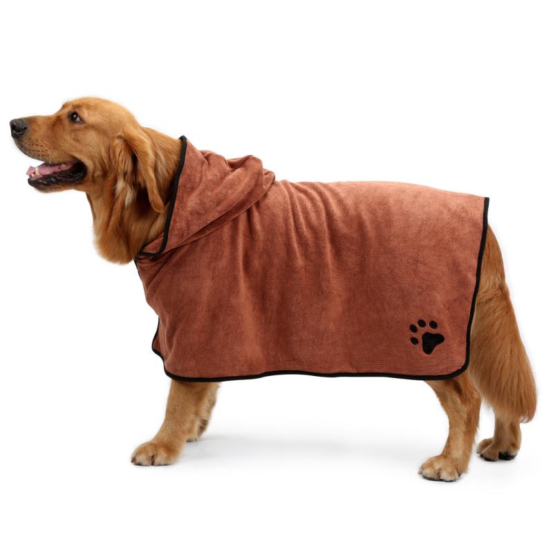 Pet Bath Towel Dog Bathrobe XS-XL For Small Medium Large Dogs Super Absorbent - foxberryparkproducts