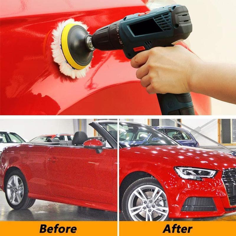 Universal Car Polish Pad 3/4inch For M10/M14 Soft Wool Machine Waxing Polisher