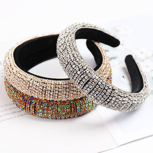 Baroque Full Crystal Hair Bands For Women - foxberryparkproducts
