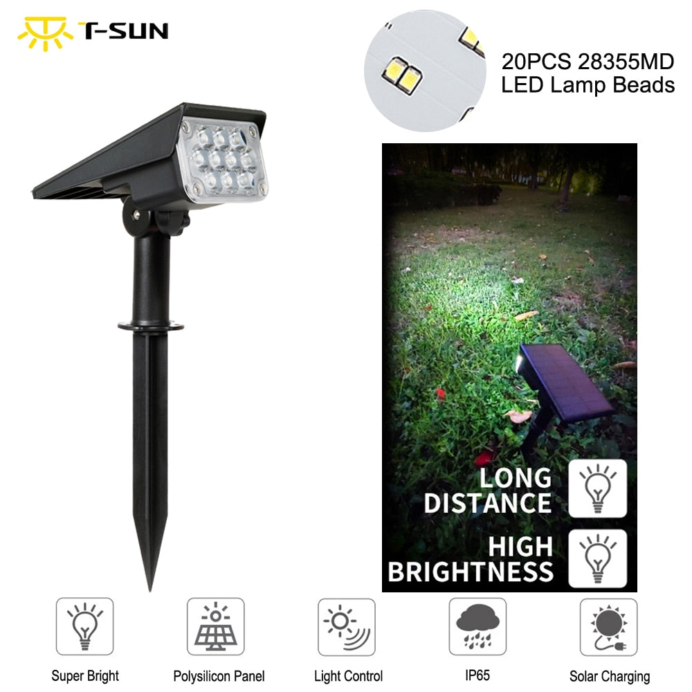 T-SUNRISE  20LED Solar Garden Light - foxberryparkproducts