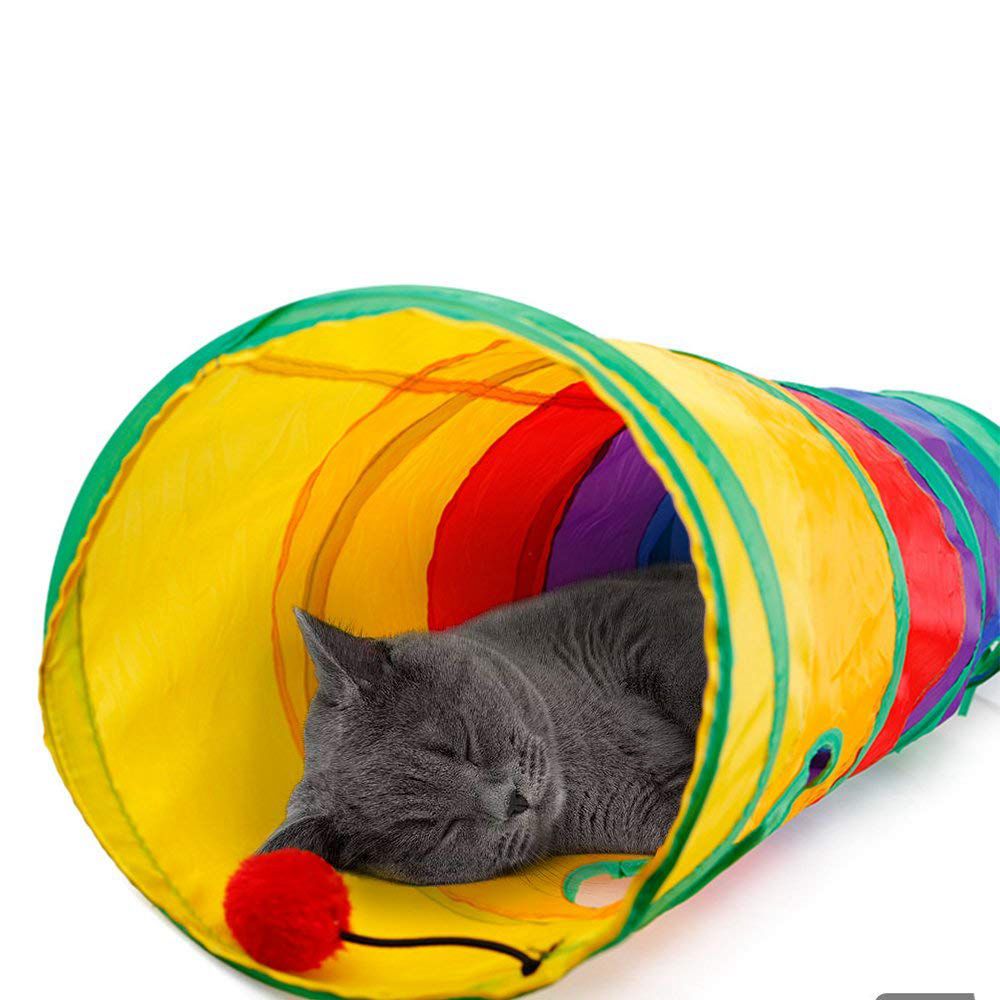 Practical Cat Tunnel Pet Tube Collapsible Play Toy Puppy Toys - foxberryparkproducts