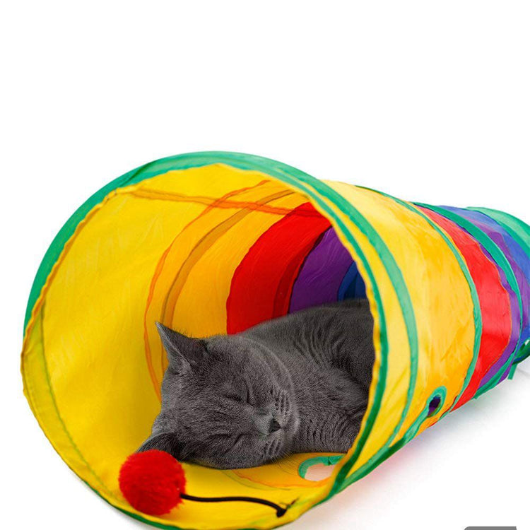 Practical Cat Tunnel Pet Tube Collapsible Play Toy Puppy Toys - foxberryparkproducts