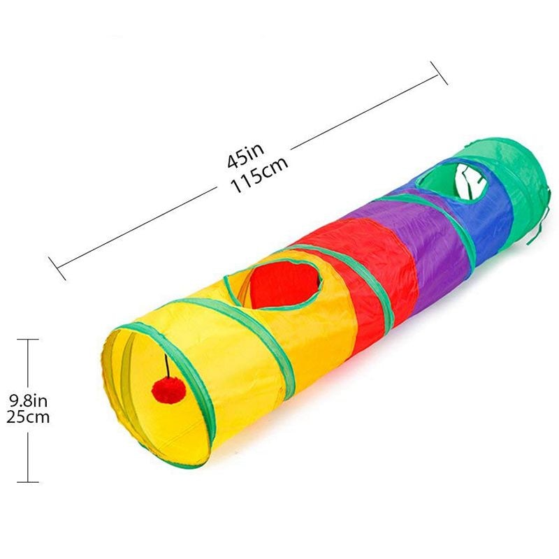 Practical Cat Tunnel Pet Tube Collapsible Play Toy Puppy Toys - foxberryparkproducts