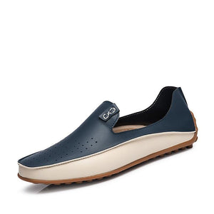 Fashion Leather Shoes For Men New Slip On Loafers - foxberryparkproducts