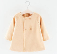 Load image into Gallery viewer, Baby Girl Boys Spring Winter Wool Blends Jacket Coat - foxberryparkproducts
