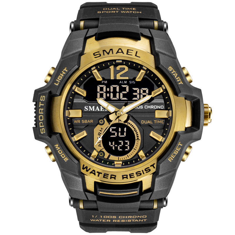 Men Watches SMAEL Sport Watch Waterproof 50M Wristwatch - foxberryparkproducts