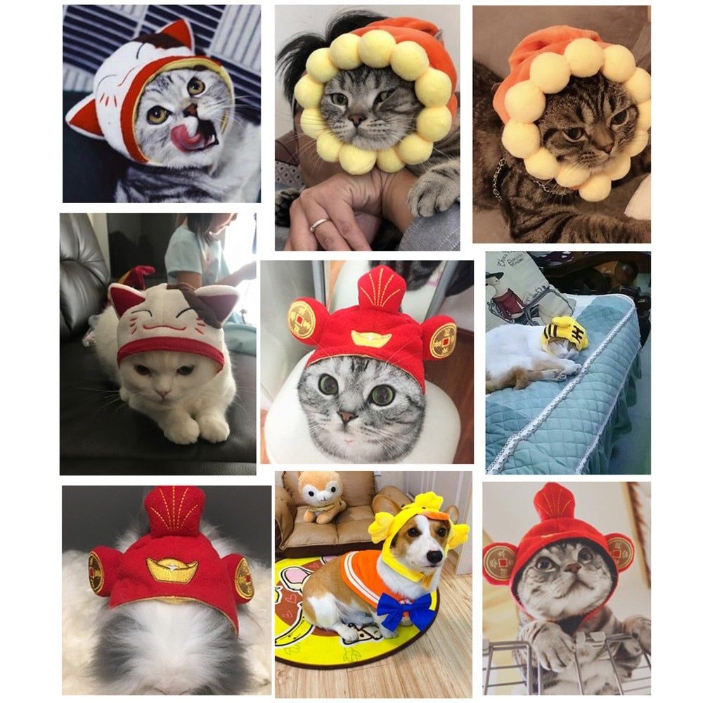 Cotton Pet Hat Decorative Party Pet Cap - foxberryparkproducts