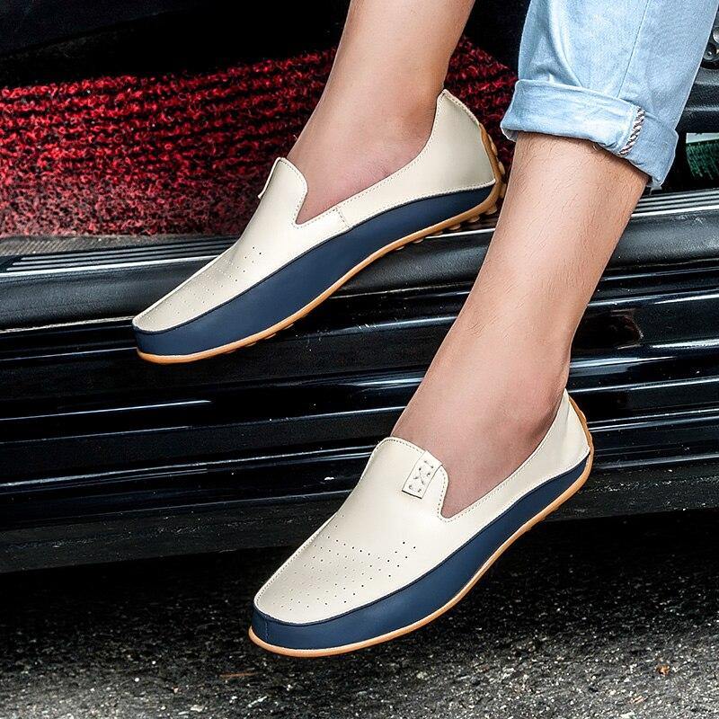 Fashion Leather Shoes For Men New Slip On Loafers - foxberryparkproducts