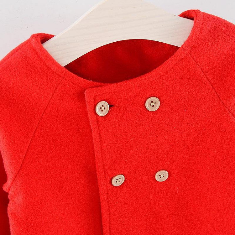 Baby Girl Boys Spring Winter Wool Blends Jacket Coat - foxberryparkproducts