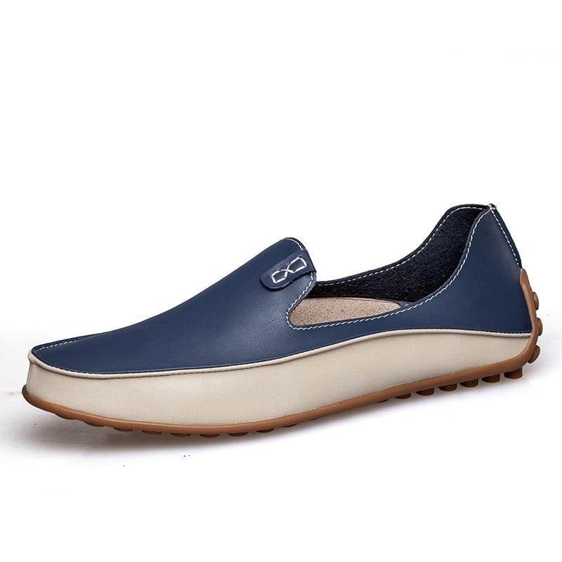 Fashion Leather Shoes For Men New Slip On Loafers - foxberryparkproducts