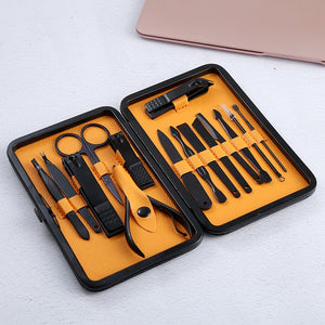 15pcs/Set Stainless Steel Nail Clipper Kit - foxberryparkproducts