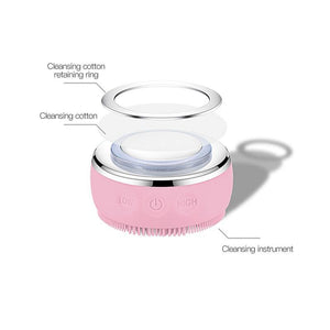 2in1 LED Light Silicone Heating Face Cleanser Massage - foxberryparkproducts