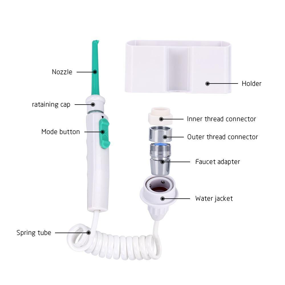 Water Dental Flosser Faucet Oral Irrigator Water Jet Floss - foxberryparkproducts