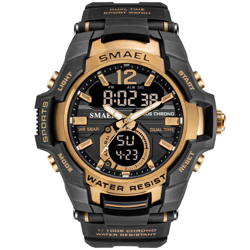 Men Watches SMAEL Sport Watch Waterproof 50M Wristwatch - foxberryparkproducts
