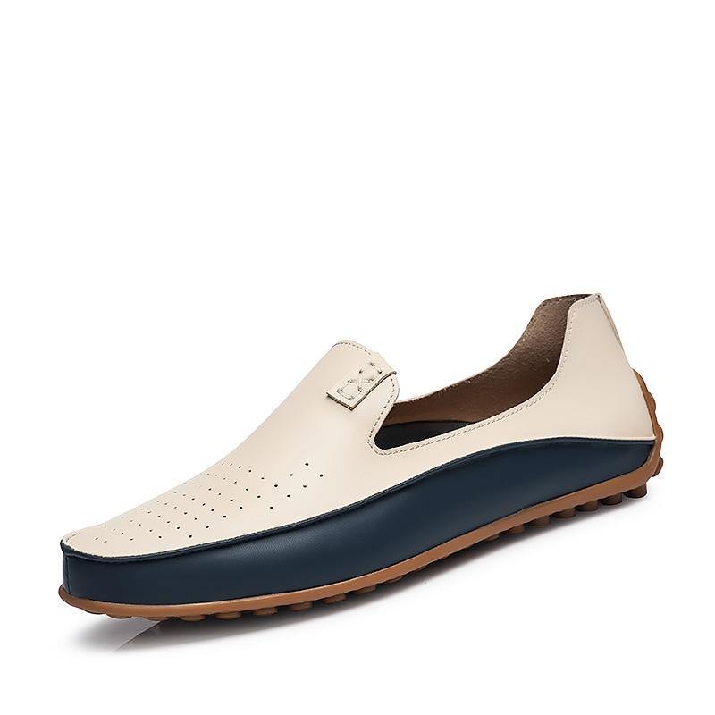 Fashion Leather Shoes For Men New Slip On Loafers - foxberryparkproducts
