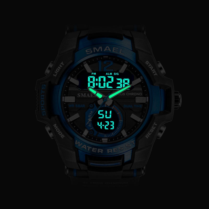 Men Watches SMAEL Sport Watch Waterproof 50M Wristwatch - foxberryparkproducts