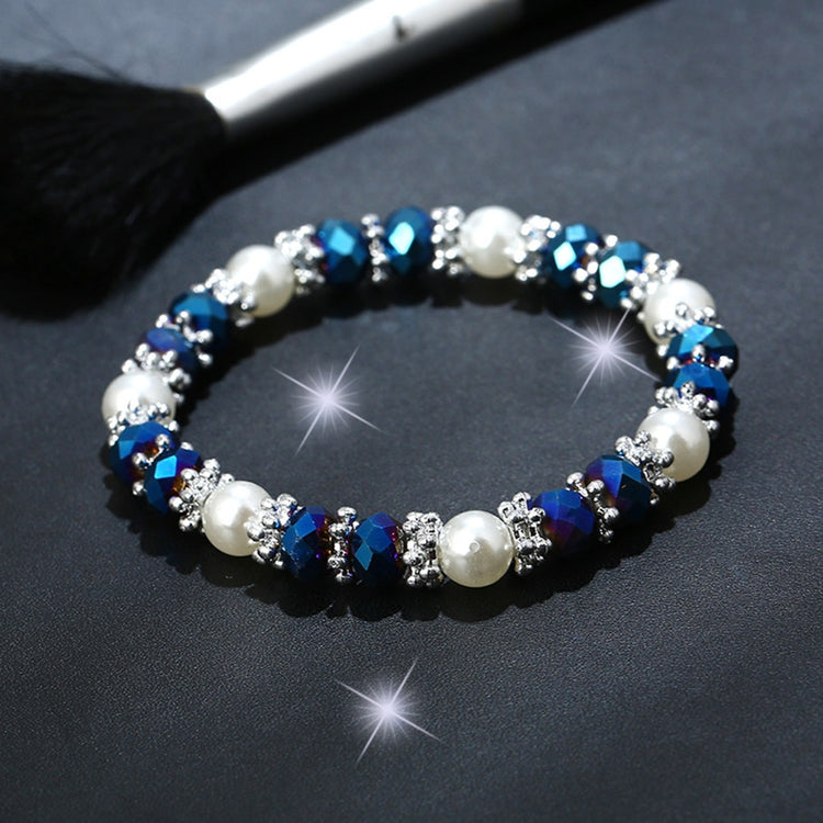 Bracelet Bright Colorful Rhinestone and Faux Pearl  ID A112-1101 - foxberryparkproducts