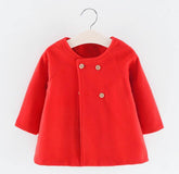 Baby Girl Boys Spring Winter Wool Blends Jacket Coat - foxberryparkproducts