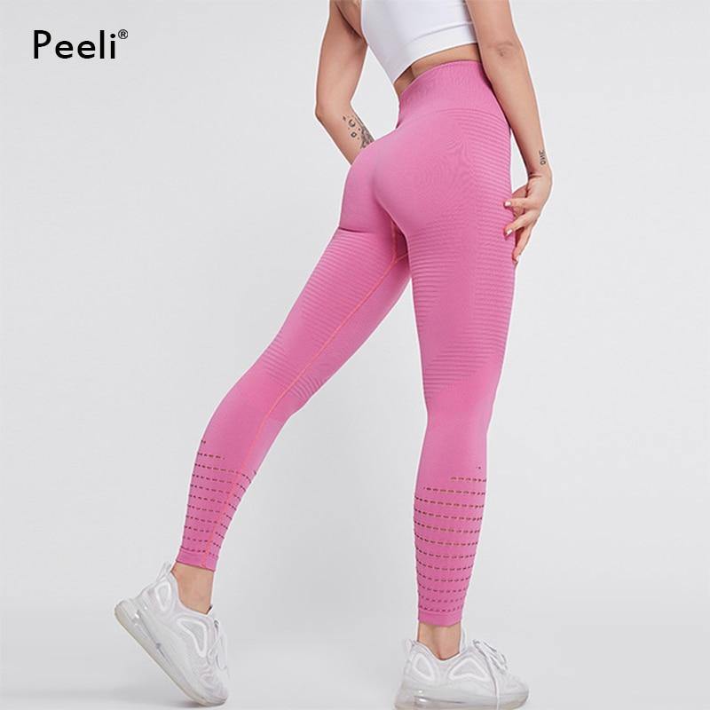 Peeli High Waist Seamless Leggings Yoga Pants - foxberryparkproducts