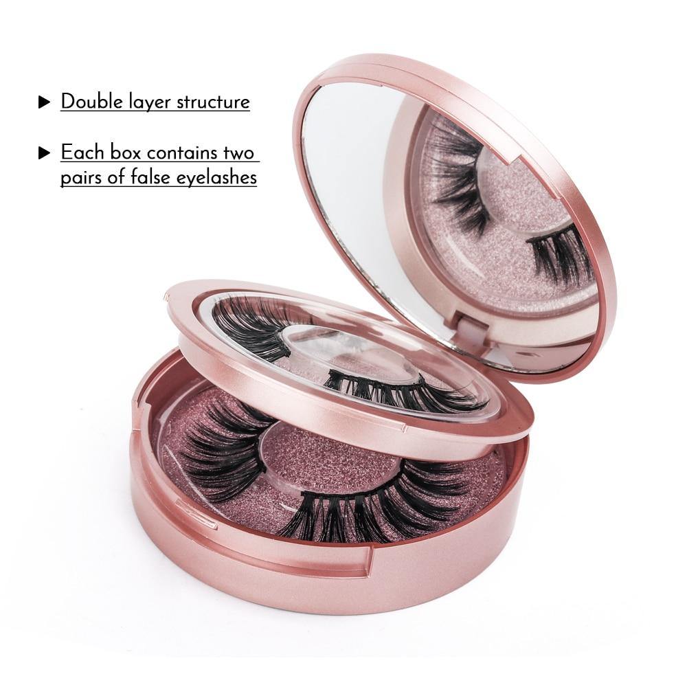 Double Layer Magnetic False Eyelashes & Magnetic Eyeliner - foxberryparkproducts