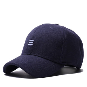 Dad Winter Headwear Male Warm Felt Sports Cap Man Big Size Wool Baseball Hats  55-60cm , 60-65cm - foxberryparkproducts