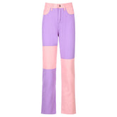 Streetwear Women Bodycon Jeans woman Fashion Patchwork - foxberryparkproducts