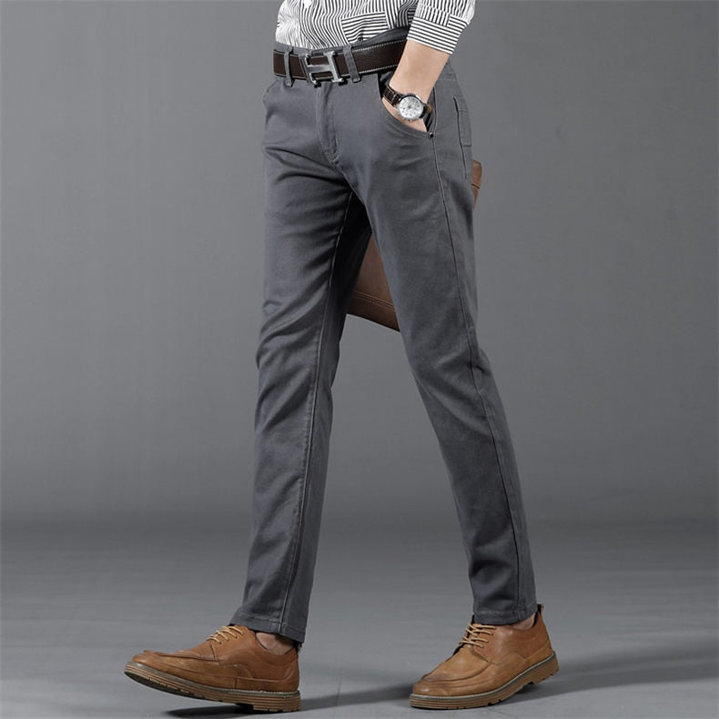 Classic 6 Color Casual Pants Men Spring Autumn New Business Fashion