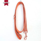 MUTTCO handmade puppy collar THE ORANGE SUIT gentleman pet products personalized ID leash - foxberryparkproducts