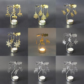 Christmas Rotary Candle Holder Merry Christmas Decoration for Home - foxberryparkproducts