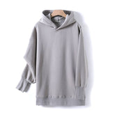 GCAROL Fall Winter Women Long Hooded Suits 80% Cotton Fleece - foxberryparkproducts