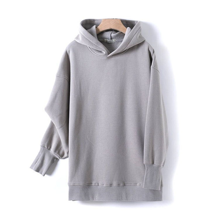 GCAROL Fall Winter Women Long Hooded Suits 80% Cotton Fleece - foxberryparkproducts