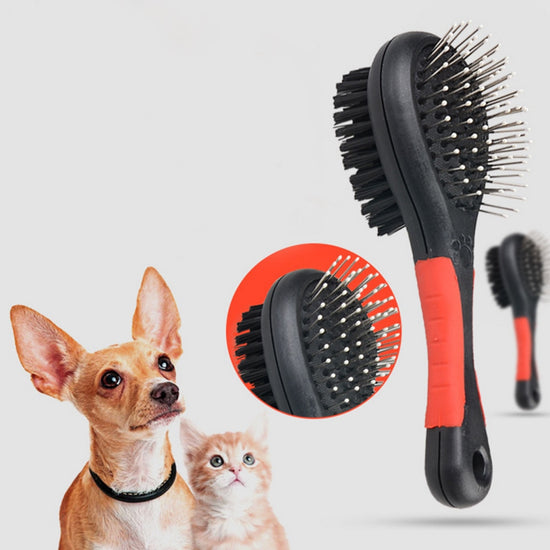 Pet Bath Massage Brush Gentle Double-sided Hair Convenience Brush - foxberryparkproducts