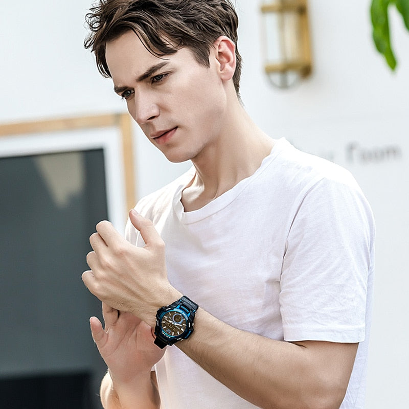 Men Watches SMAEL Sport Watch Waterproof 50M Wristwatch - foxberryparkproducts