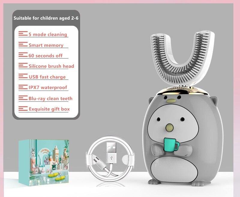 Smart U 360 Degrees Kids Sonic Electric Toothbrush - foxberryparkproducts