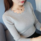 Pullover Solid Sweaters Women New Womens Knitted Slim Sweater - foxberryparkproducts